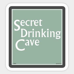 Secret Drinking Cave Sticker
